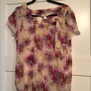 LOFT blouse size large. Watercolors